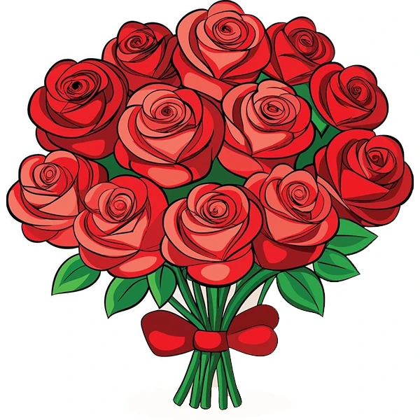 استیکر پارچه و لباس پاد آفرین طرح دسته گل کد 5581