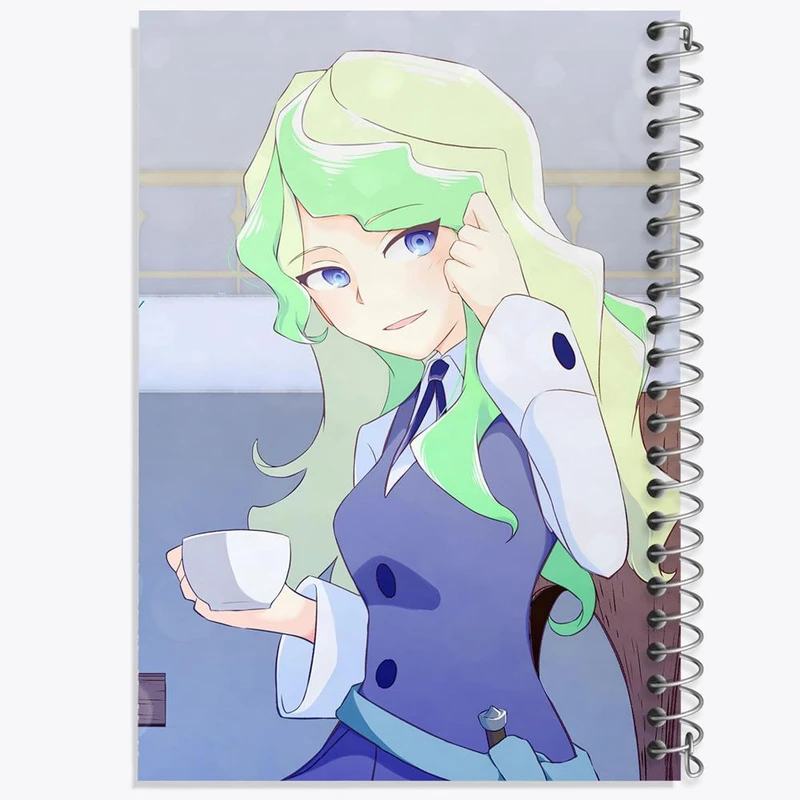 دفتر لیست خرید 50 برگ خندالو طرح دیانا انیمه جادوگران کوچک Little Witch Academia کد 22872