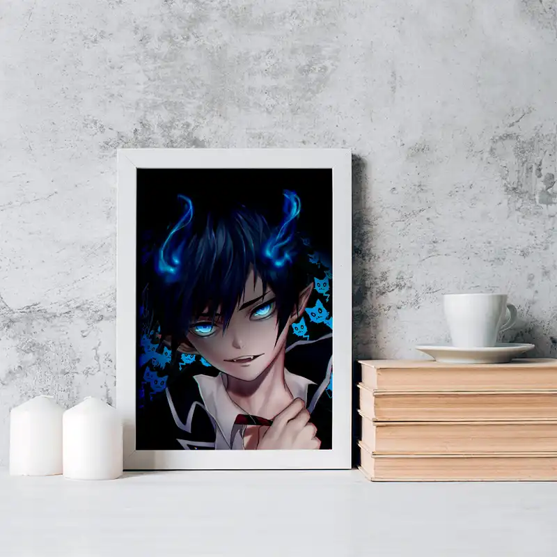 تابلو خندالو مدل رین انیمه جنگیر آبی کد 16363