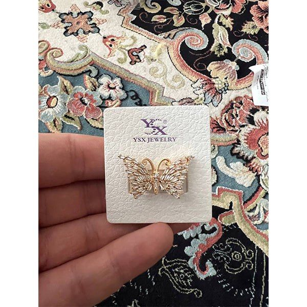 انگشتر زنانه وای اس ایکس مدل پروانه جواهری کد 5987651 -  - 3