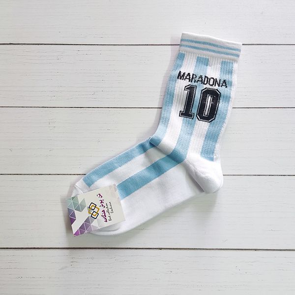 جوراب ساق بلند مردانه تن پوش هنگامه مدل پنبه کش اسپرت فوتبالی مارادونا - - 2