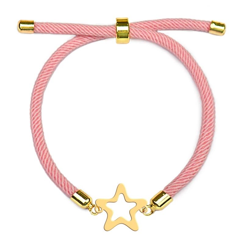 دستبند طلا 18 عیار دخترانه مدل ستاره617 -  - 1