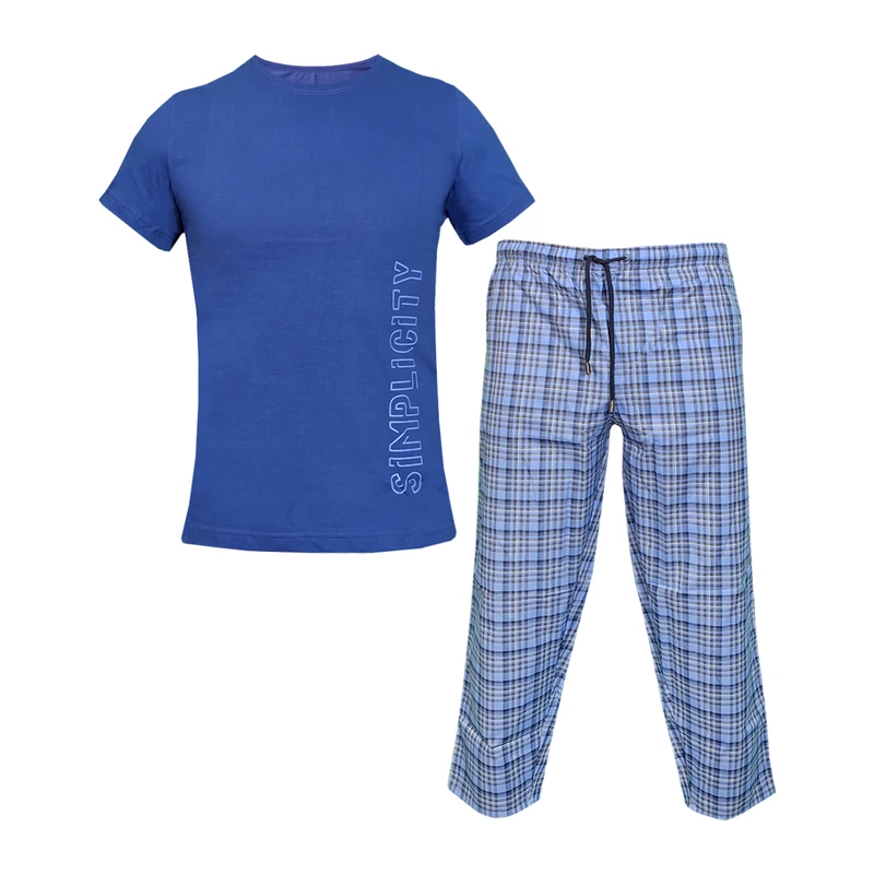 ست تی شرت و شلوار مردانه سیلکا مدل Simple کد 1568