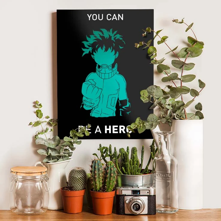 تابلو شاسی گوفی مدل دکو ایزوکو میدوریا انیمه مای هیرو آکادمی طرح Deku My hero Academia کد BLK55