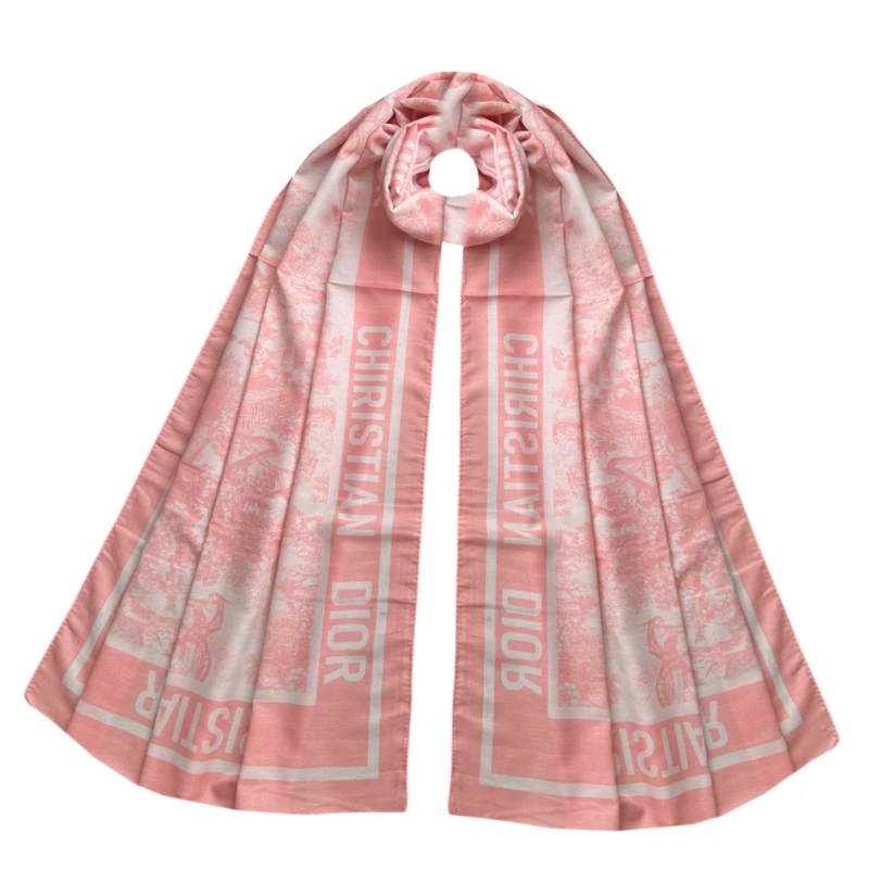 شال زنانه مدل نخی تابستانی طرح طبیعت و جنگل 