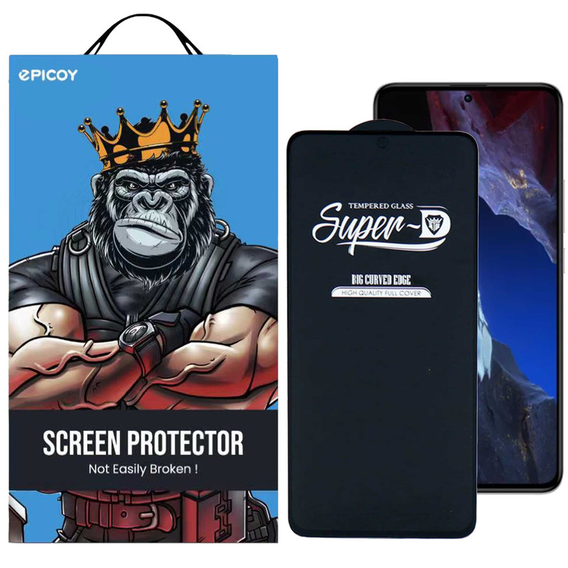 محافظ صفحه نمایش اپیکوی مدل Super 5D مناسب برای گوشی موبایل شیائومی  Poco F5 Pro/F5/F4/Redmi Note 12 Turbo