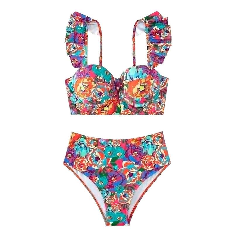 مایو دو تکه زنانه شین مدل MD201109