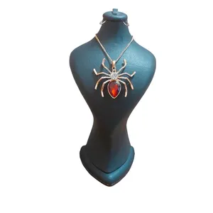 گردنبند زنانه مدل عنکبوت کریستالی