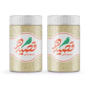 کنجد سفید قصیده - 250 گرم بسته 2 عددی