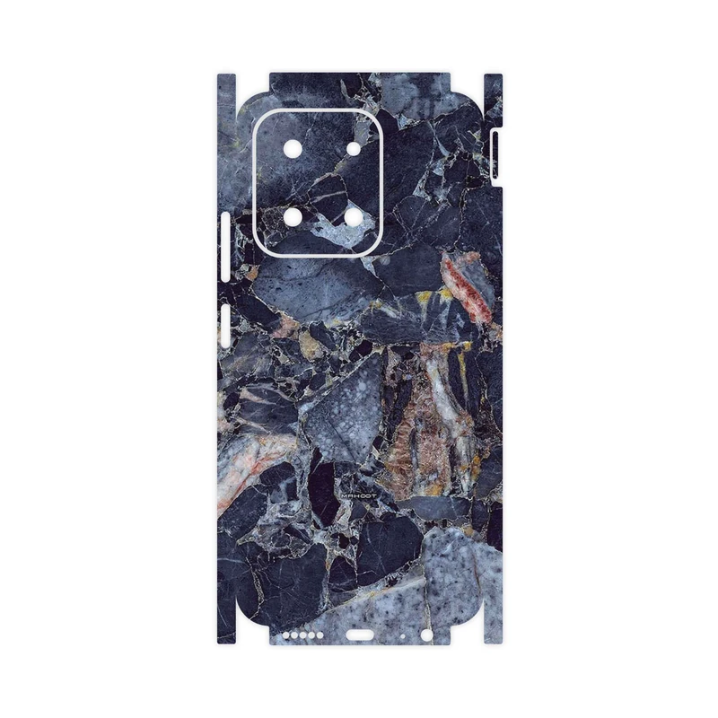 برچسب پوششی ماهوت مدل Broken black marble-FullSkin مناسب برای گوشی موبایل شیائومی Poco C85