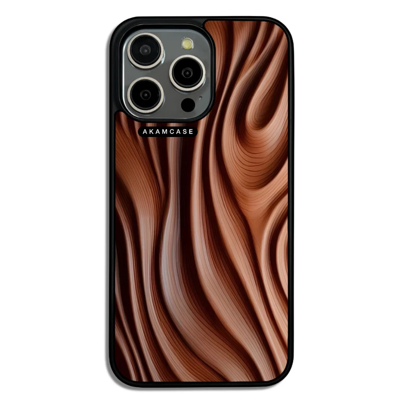 کاور آکام مدل AMC-WA15PROMAX-WOOD-6 مناسب برای گوشی موبایل اپل iPhone 15 Pro Max