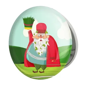 آینه جیبی خندالو طرح نوروز مدل تاشو کد 25589 