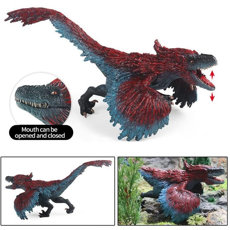 اکشن فیگور مدل دایناسور فک متحرک طرح Pyroraptor کد 1002