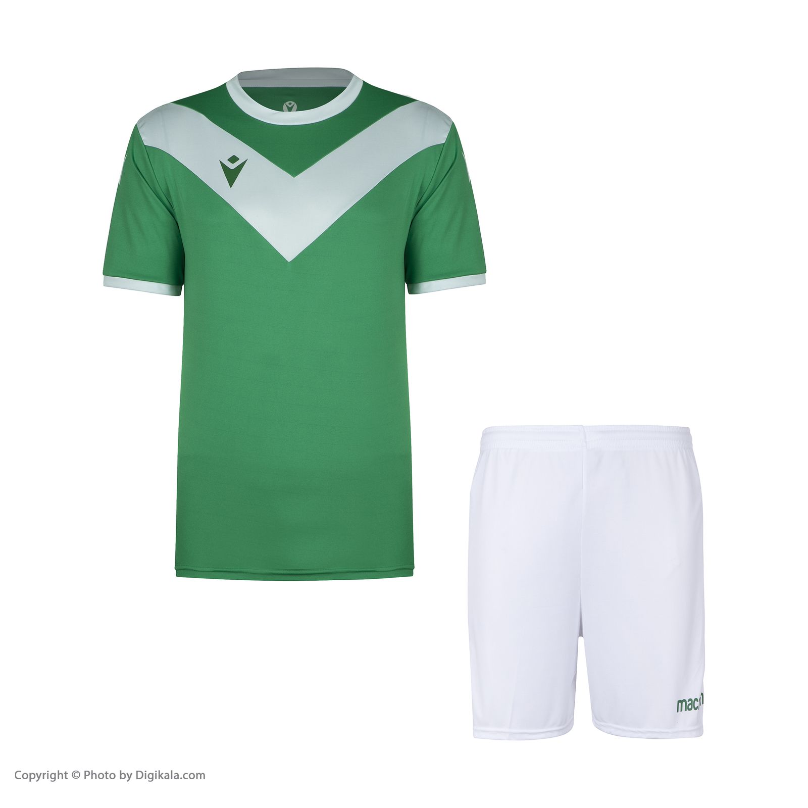 ست پیراهن و شورت ورزشی مردانه مکرون مدل پالرمو رنگ سبز  -  - 2
