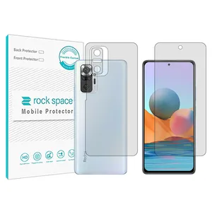 Rockspace transparent screen protector HyGEL model suitable for Xiaomi  Redmi Note 10 Pro Japan mobile phone with back protector