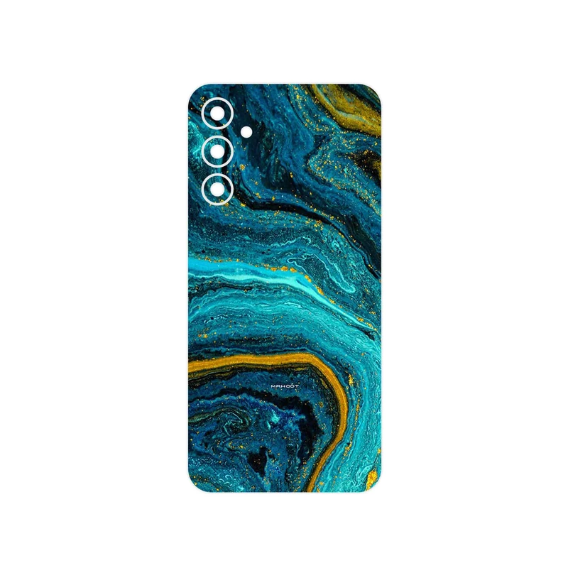 برچسب پوششی ماهوت مدل Turquoise marblewith golden streaks مناسب برای گوشی موبایل سامسونگ Galaxy A34