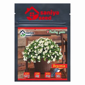 بذر گل بگونیا عروس سفید سانیا سید مدل S8