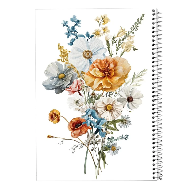 دفتر شطرنجی 50 برگ مدوپد طرح گل کد DF15990