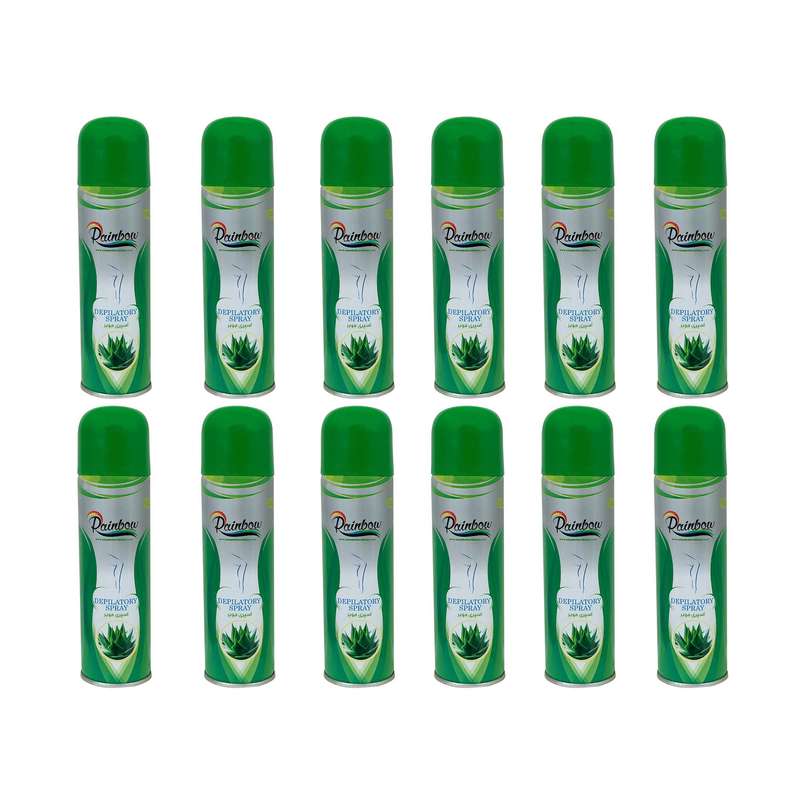 اسپری موبر رینبو مدل Aloevera حجم 200 میلی لیتر مجموعه 12 عددی