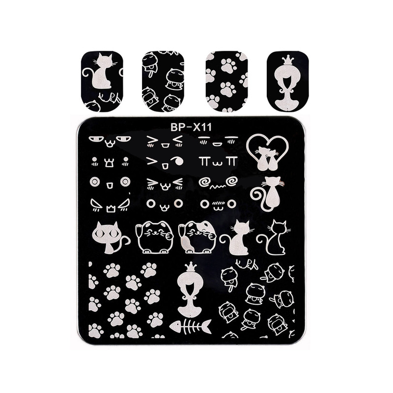 شابلون طراحی ناخن برن پرتی مدل BP-X11