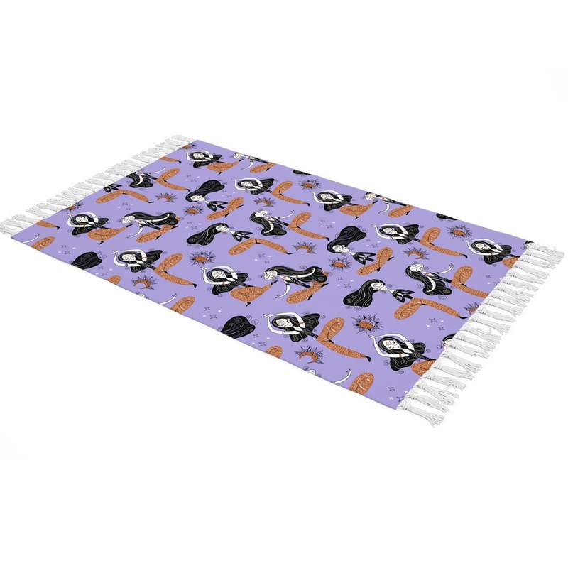 شال مبل طرح دختر یوگا کار کد Q2DH1003 سایز 100x180 سانتی متر شال مبل طرح دختر یوگا کار کد Q2DH1003 سایز 100x180 سانتی متر