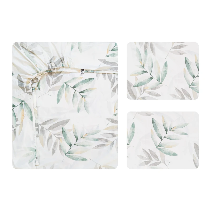 سرویس ملحفه 2 نفره 3 تکه آدنو مدل Eucalyptus کد FI91