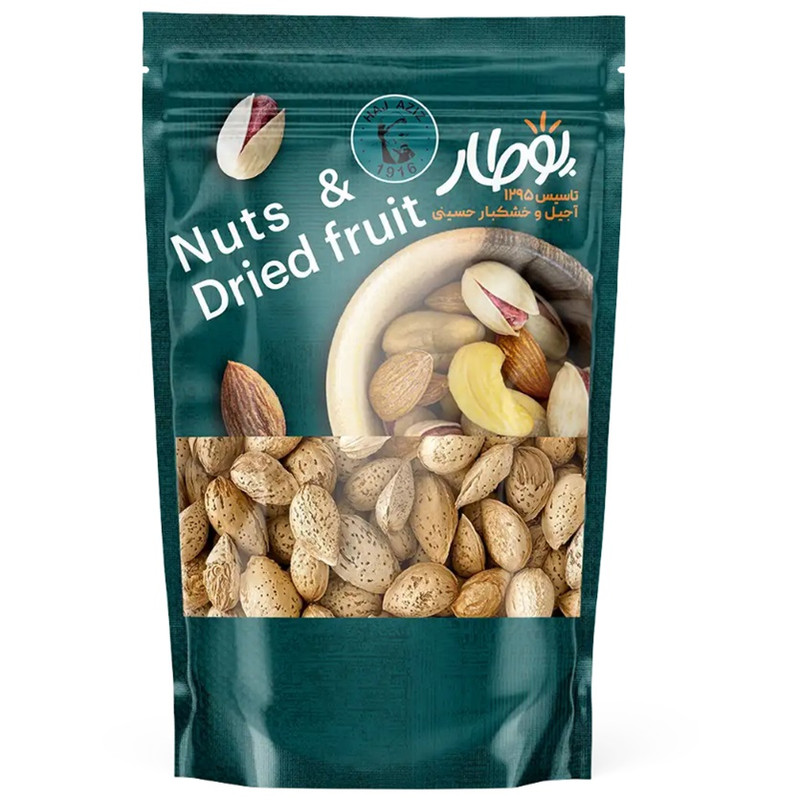 بادام درختی پوست کاغذی خام پوطار - 1000 گرم