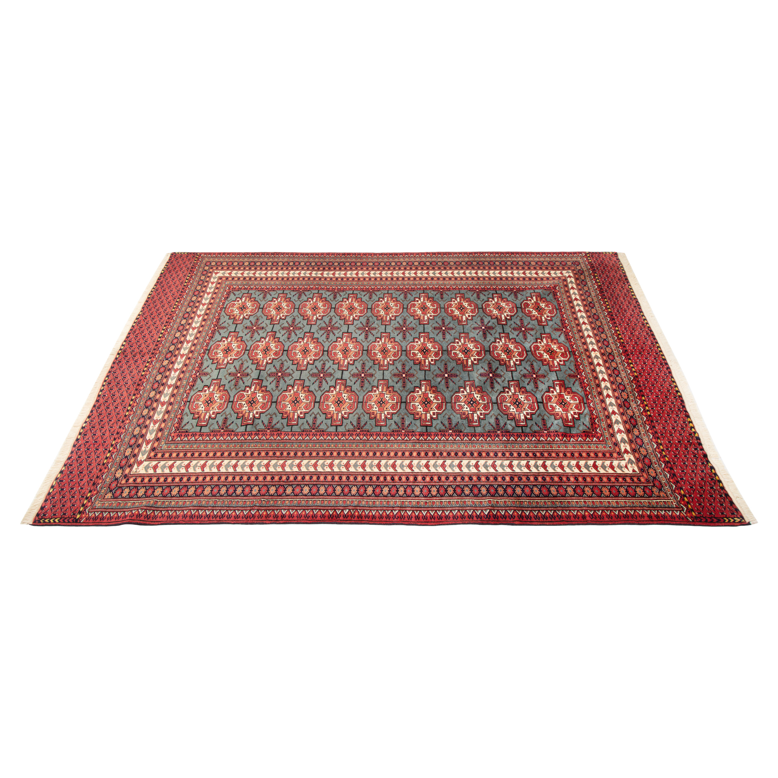 فرش دستبافت سه و نیم متری مدل ترکمن کد 40x1965