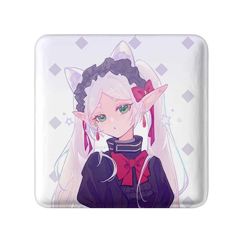 پیکسل خندالو طرح انیمه فریرن (Frieren) مدل مربعی کد 33922