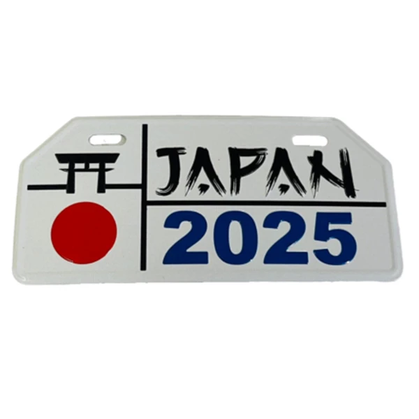 پلاک تزیینی موتور سیکلت وارون مدل A-106-JPN-WH