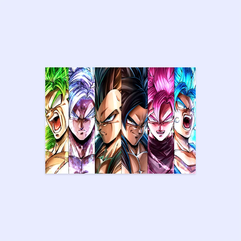 پوستر هومرو مدل فلزی طرح انیمه Dragon Ball کد PS1193