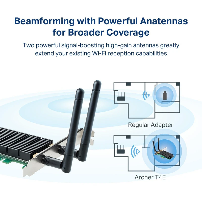 عکس شماره 4 : کارت شبکه pci  تی پی-لینک مدل archer t4e