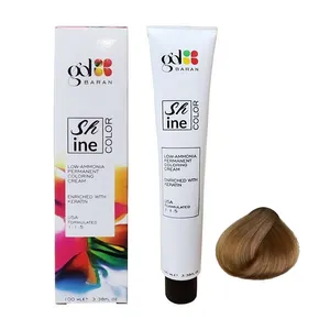 رنگ مو گلباران مدل shine شماره 7.3 حجم 100 میلی لیتر رنگ بلوند زیتونی متوسط