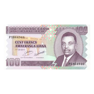 اسکناس تزئینی مدل کشور بوروندی 100 فرانک 2011