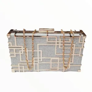 کیف مجلسی زنانه مدل هندسی کد 404043
