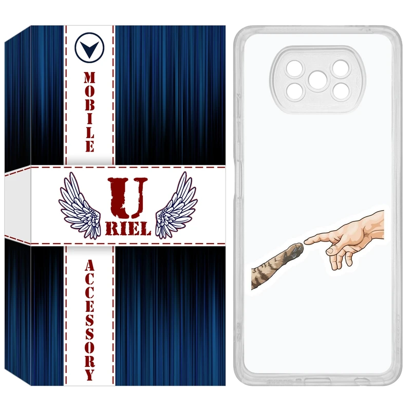 کاور یوریل مدل Clear کد 94 طرح دست گربه مناسب برای گوشی موبایل شیائومی Poco X3 / X3 Pro / X3 NFC