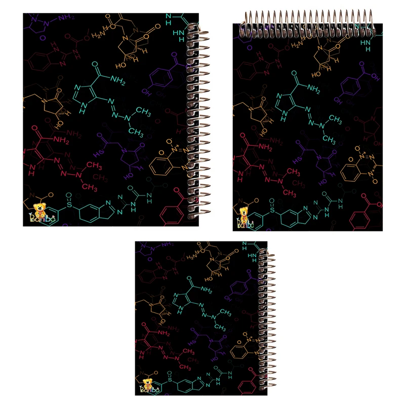 دفتر 100 برگ بانیبو مدل شیمی کد 2736 مجموعه 3 عددی