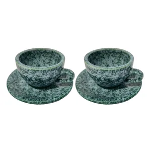 فنجان و نعلبکی سرامیکی کد1301 بسته 2 عددی