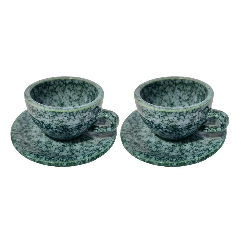 فنجان و نعلبکی سرامیکی کد1301 بسته 2 عددی