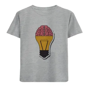 تی شرت آستین کوتاه بچگانه مدل لامپ D18