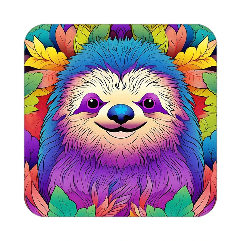 زیر لیوانی کاکتی طرح حیوانات رنگی مدل mp25432