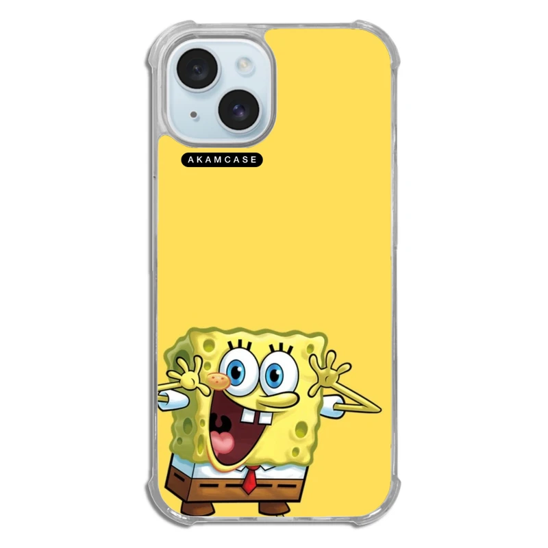 کاور آکام مدل AMC-WTA15-SPONGE BOB11 مناسب برای گوشی موبایل اپل iPhone 15