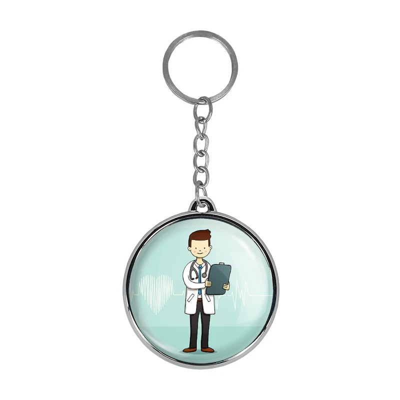 جاکلیدی خندالو طرح پزشک و پرستار کودکانه مدل دوطرفه کد 3650536506