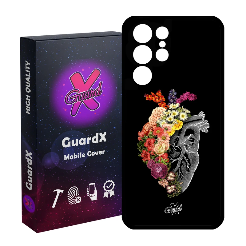 کاور گارد ایکس طرح قلب مدل Glass10216 مناسب برای گوشی موبایل سامسونگ Galaxy S21 Ultra