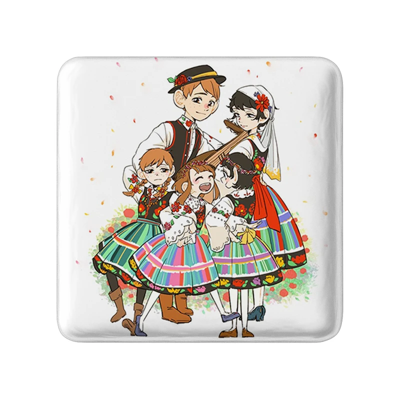 مگنت خندالو طرح انیمه خوشمزه در سیاه چال مدل مربعی کد 35932