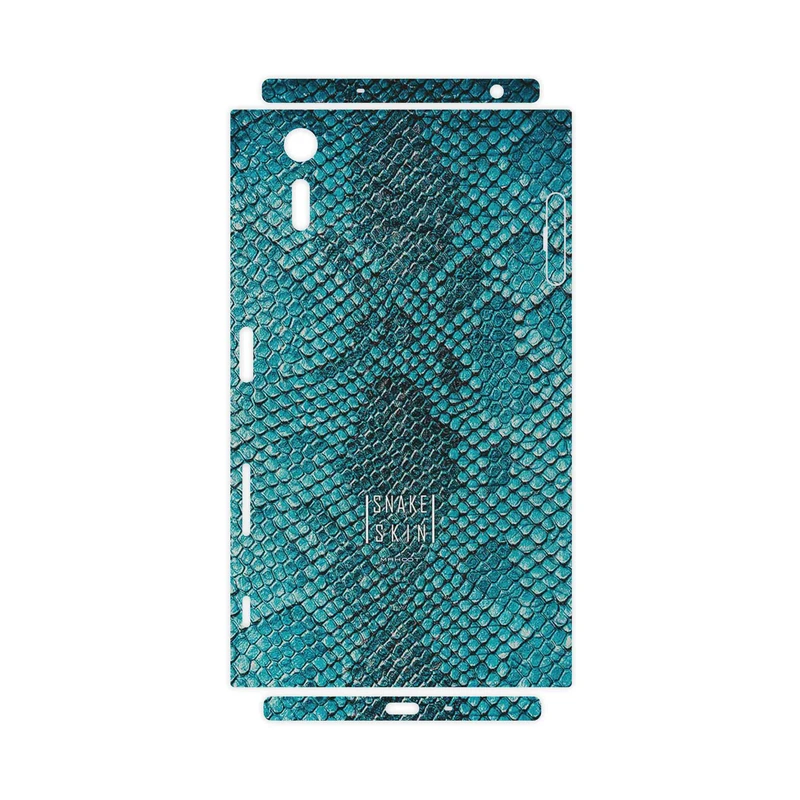 برچسب پوششی ماهوت مدل Blue Snake Skin-FullSkin مناسب برای گوشی موبایل سونی Xperia XZ