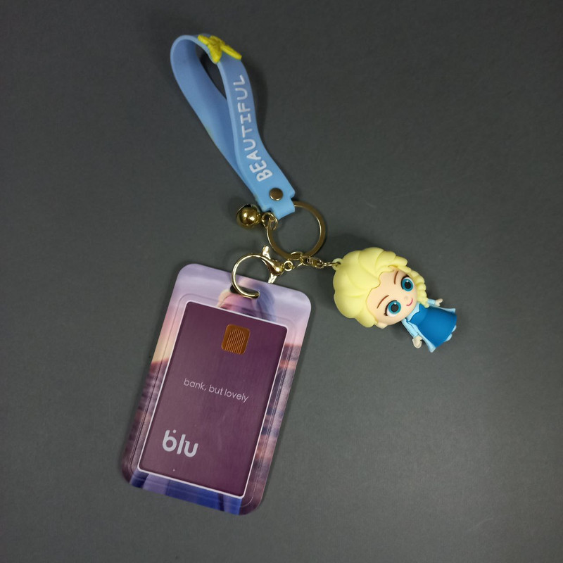 جاکلیدی دخترانه طرح السا به همراه جاکارتی جاکلیدی دخترانه طرح السا به همراه جاکارتی