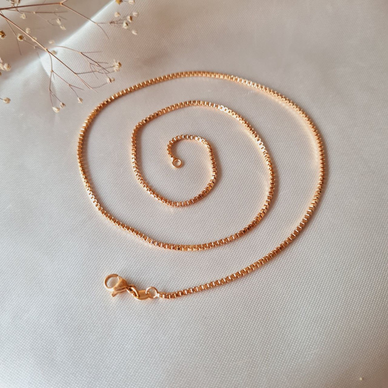 زنجیر زنانه ژوپینگ مدل ونیزی کد 810 زنجیر زنانه ژوپینگ مدل ونیزی کد 810