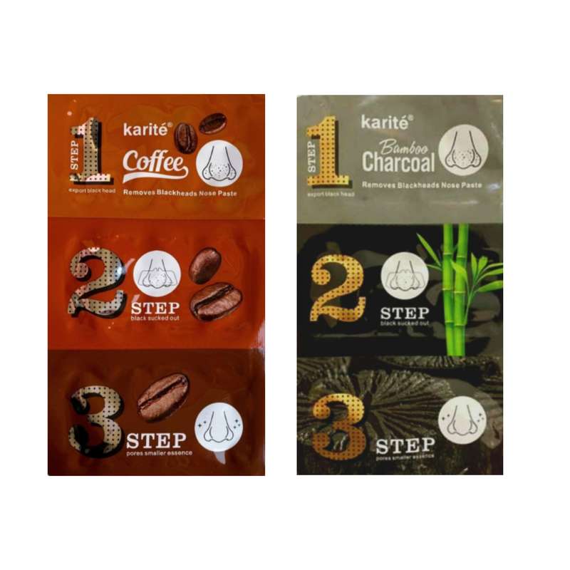ماسک بینی کاریته مدل قهوه وزن 20 گرم بسته 2 عددی