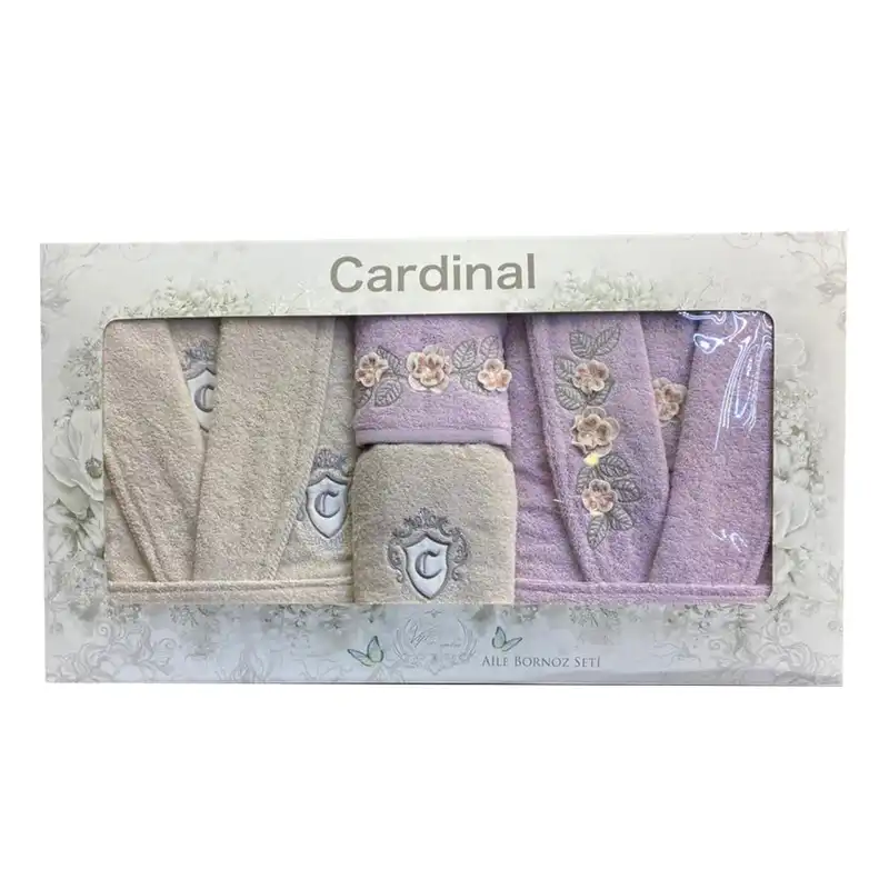 سرویس حوله پالتویی 10 تکه کاردینال مدل دانتلا شکوفه کد SH.Y.B